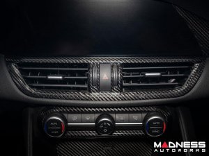 Alfa Romeo Giulia Interior Air Vent Trim - Carbon Fiber - LHD - Pre '20 Models